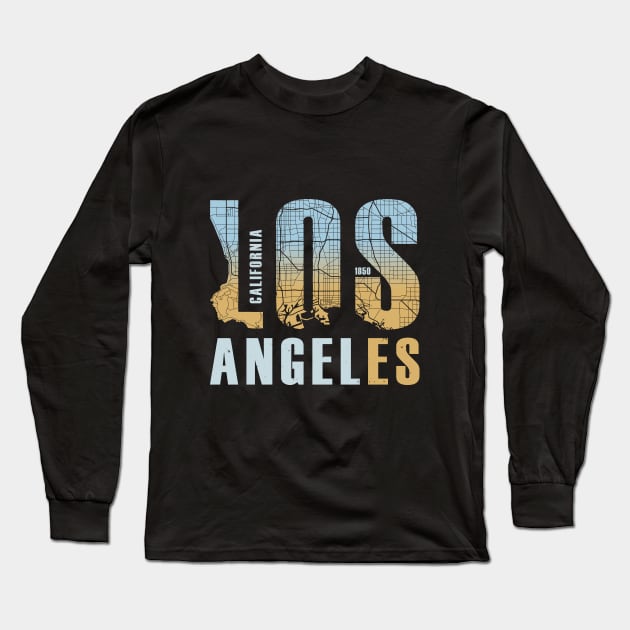 Los Angeles California Long Sleeve T-Shirt by myTshirT